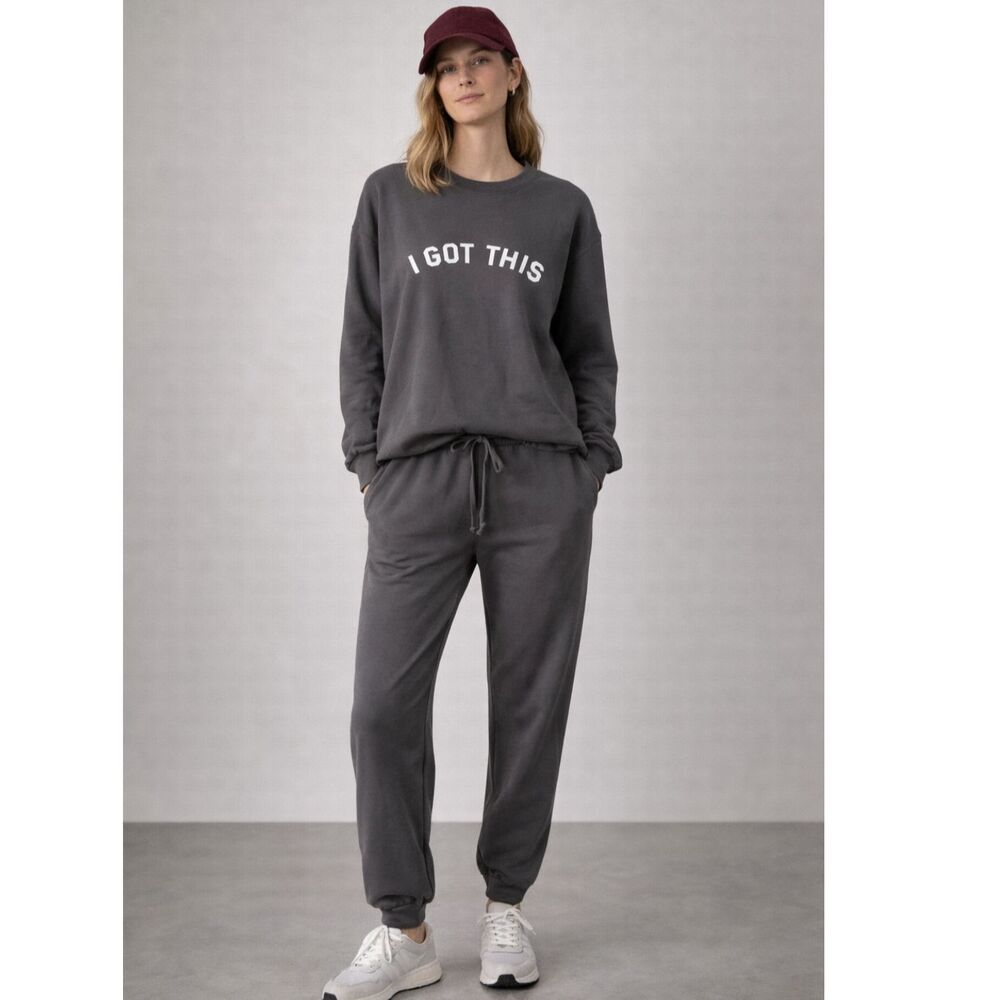 Sub_urban Riot I got This Sweatshirt + Classic Sweats Set in Thunderstorm M NWT